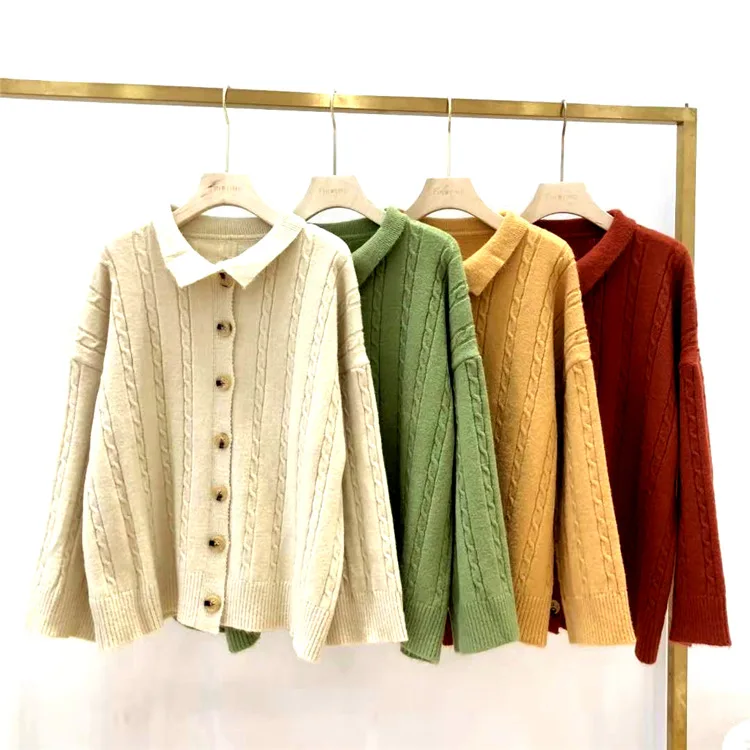 Heydress женский свитер пальто осень зима милый длинный рукав кардиган винтажный однобортный Свободный вязаный верхняя одежда