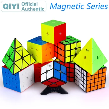 

QiYi M Magnetic Series 2x2x2 3x3x3 4x4x4 5x5x5 Pyramid Magic Cube Professional Speed Cube Puzzle Antistress Toys For Children