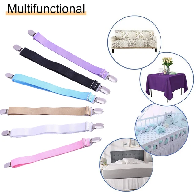 4 db Állítható Rugalmas Matrac Borító Saroktartó Klip Dupla Fej Klipek Megfogó Tartó Harisnyanadrág Ágynemű Rögzítők - Image 3