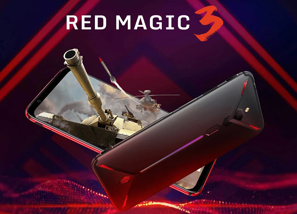 США Версия zte nubia Red Magic 3 Dual SIM мобильный телефон 6,65 "8 ГБ 128 ГБ/256 ГБ Snapdragon855 1080x2340p 5000 мАч 48MP Android 9,0