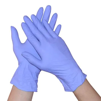 

100pcs Disposable Latex Gloves Purple Non-slip Acid And Alkali Laboratory Rubber Latex Gloves Household Cleaning Products #LR4