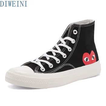 

DIWEINI 2020 Spring PLAY Black CDG 1970s All cool star High/Low top Unisex Skateboarding Shoes sapato feminino zapatos de mujer