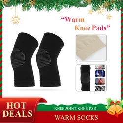 1 Pair Women's Warm Knee Slim Knee Protector Warm For Arthritis Joint Pain Relief Injury Recovery Sleeve Thermal Knee Pads