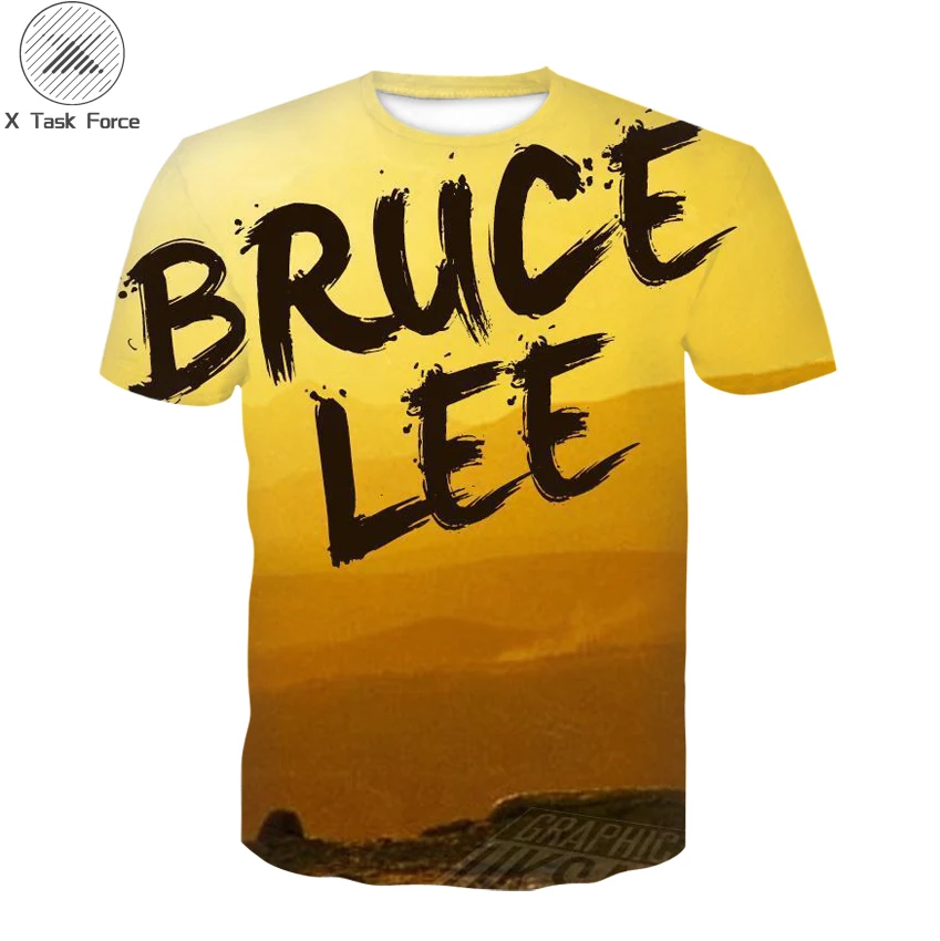 

New Bruce Lee Chinese Kung Fu Series Printed T-shirt Men's Summer 3dt Shirt Men And Women Casual T-shirt Fashion T-shirt