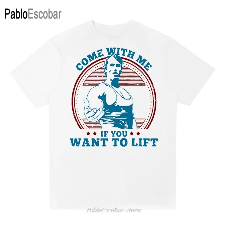 Приходите со мной если вы хотите футболка с рисунком Арнольда Шварценеггера