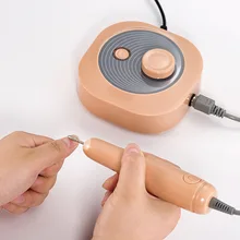 Профессиональный 1 набор, 4 бита, электрическая дрель для ногтей, маникюрный набор, напильник, серая ручка для ногтей, машинка, набор, набор с бесплатной доставкой, 100-240 В, 25000 об/мин