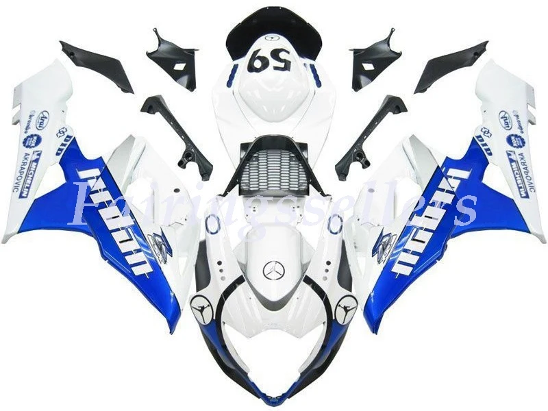 

Injection Molding New ABS Motorcycle Fairings kit Fit For Suzuki GSX-R1000 2005 2006 K5 gsxr 1000 Fairings White Blue