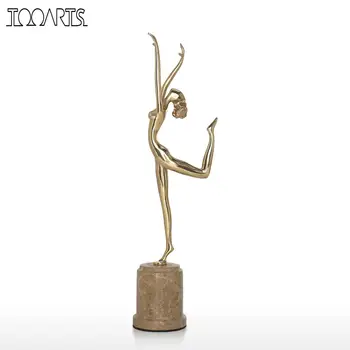 

Tooarts Art Decor Brass Sculpture An Elegant Dance Exquisite Handcraft Art Decor for Home and Office Modern Art Figurine Gift