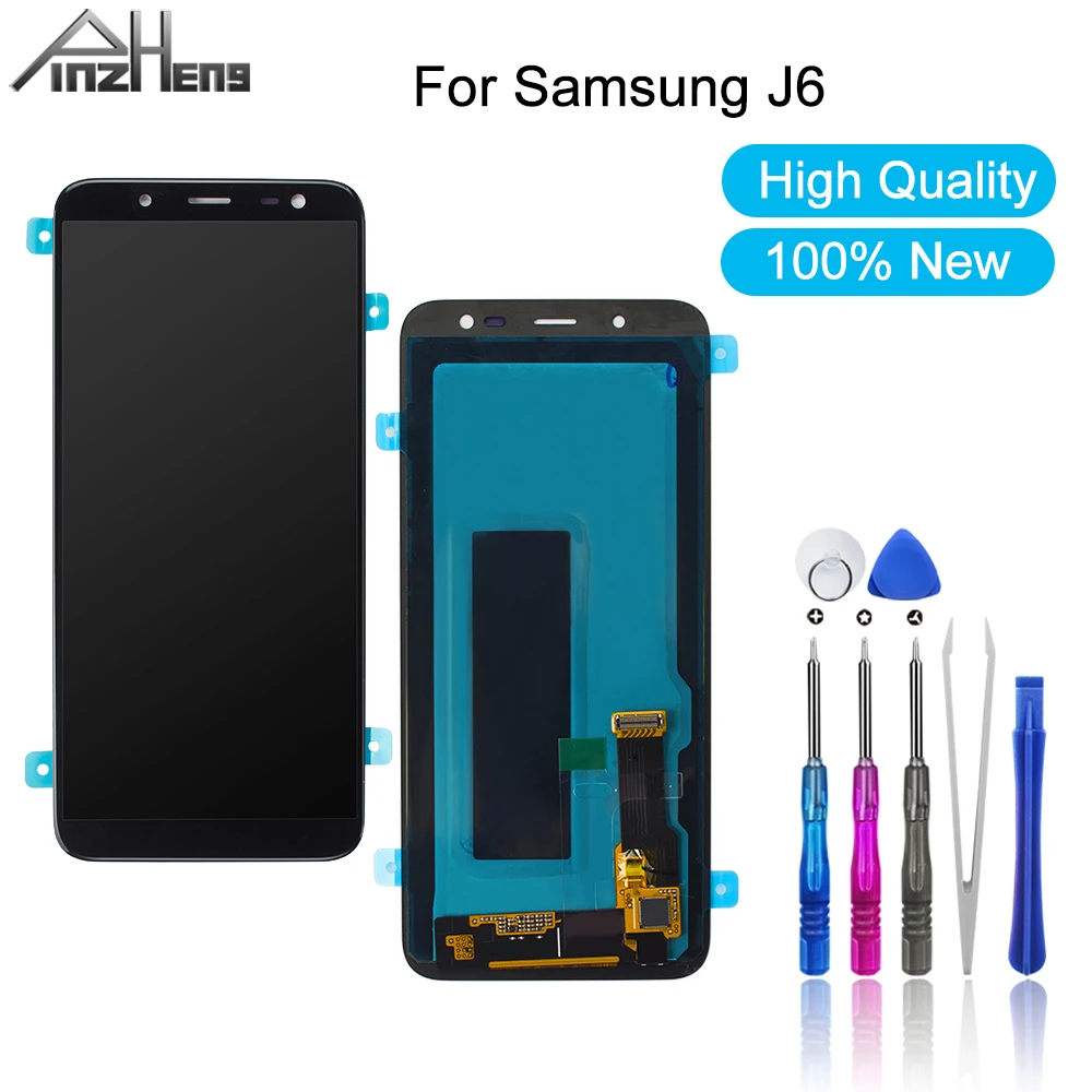 ЖК-дисплей PINZHENG для Samsung Galaxy J6 2018 J600F J600 сменный сенсорный ЖК-экран в сборе |