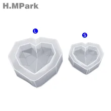 Силиконовая форма для смолы форма сердца DIY эпоксидная смола для изготовления ювелирных изделий формы смолы украшения ручной работы кулон неправильные украшения