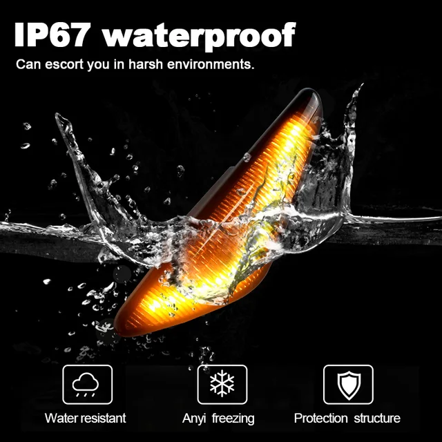 2Pcs Sequential Dynamic Flowing LED Side Marker Light Turn Signal Light Blinker For BMW E70 X5 F25 X3 E71 X6 2007-2013 2