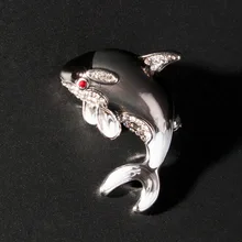 Стиль мини синяя брошь с дельфинами милый Дельфин маленькая брошь корсаж брошь женские аксессуары