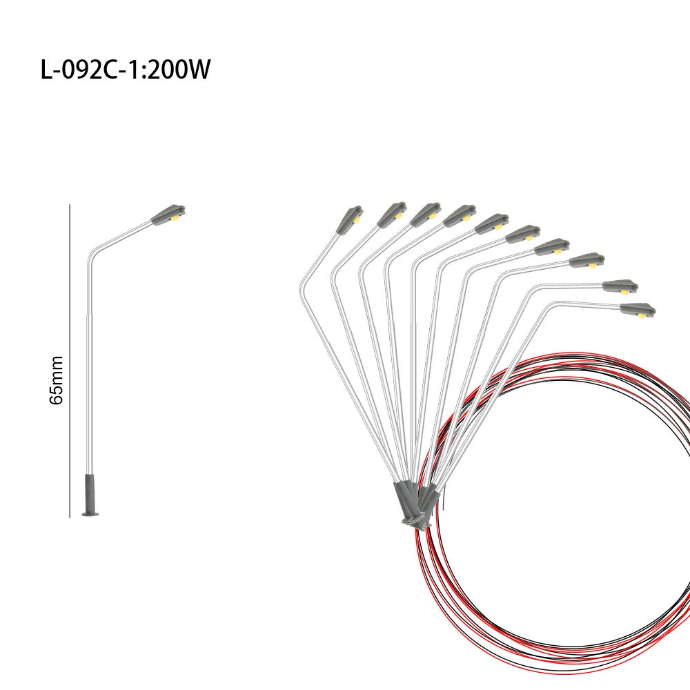 HO N Scale Model Street Lamp 3V Led Lighting For Train Landscape Building Architecture Layout Scenery 9