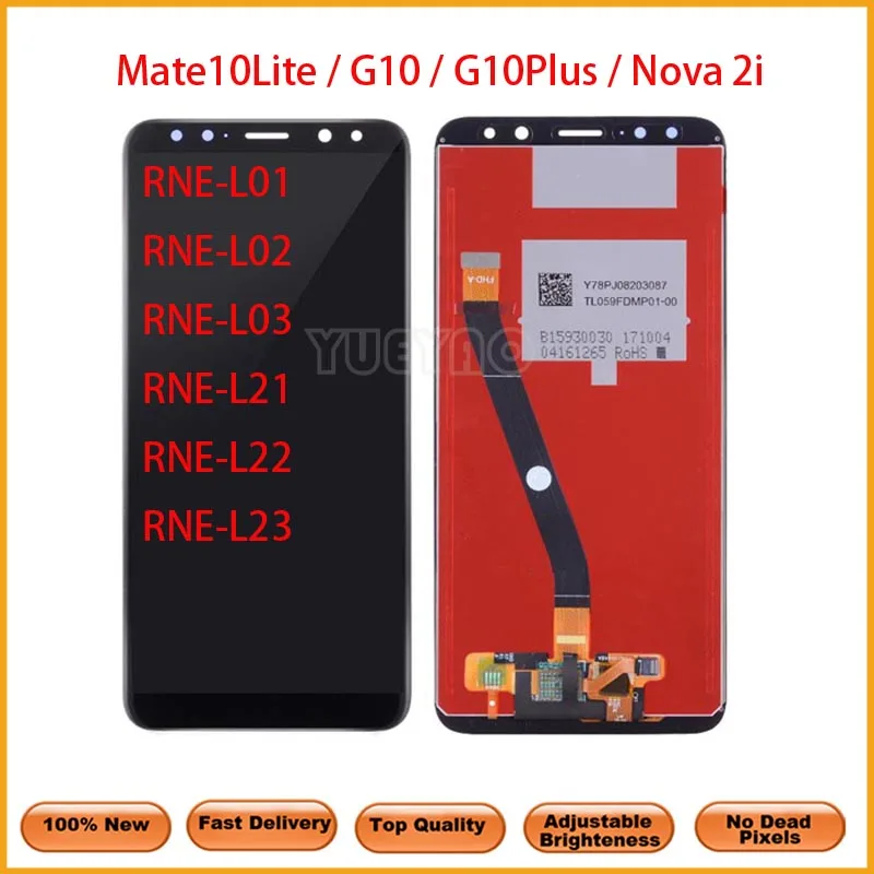 ЖК дисплей для HUAWEI Mate 9 10 Lite дигитайзер сенсорного экрана 20 сменный в сборе|Экраны