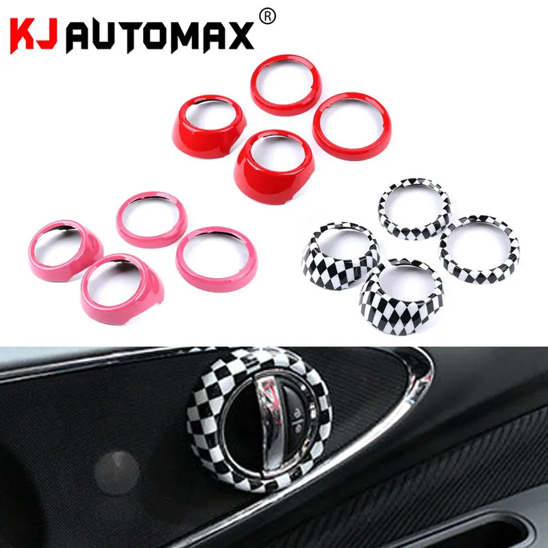 KJAUTOMAX для Mini Cooper F54 двери внутренняя отделка красный розовый Checker ABS