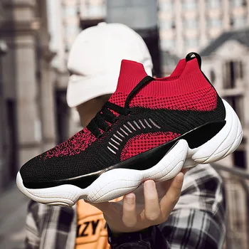 

Autumn in 2019 designer sneakers men's korean version breathable old shoes net red tide shoes men white platform sneakers