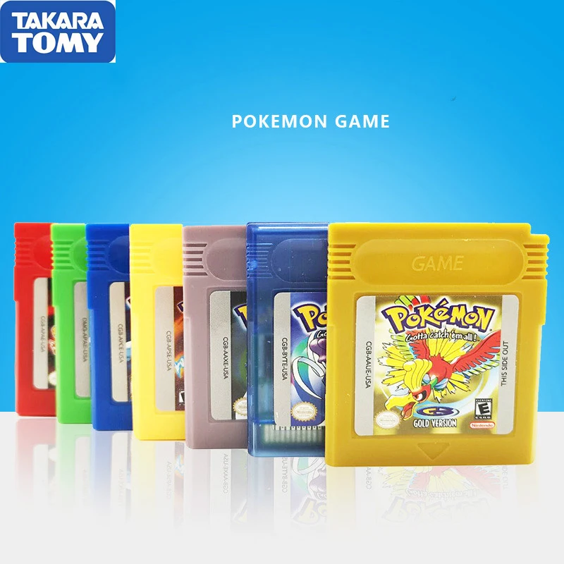 Tasa de descuento Cartucho de juegos de Pokemon GBC de 16 bits, Cartucho de consola, juego clásico coleccionable, versión colorida en inglés 0LdJl7WNaLY