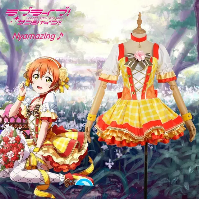 Cosplay Costume Love Live Flowers Awakening Rin Kotori Umi Eli Tojo Plaid Dress Adult Women Costume Maid Dress Japanese Bouquet Hoshizora Rin
