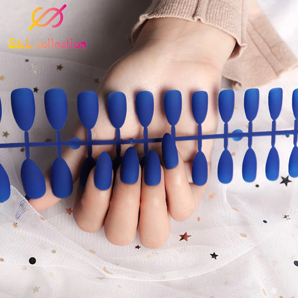 3 шт накладные ногти для наращивания ногтей матовые с полным покрытием заостренные металлические акриловые накладные ногти для самостоятельного маникюра инструмент для дизайна ногтей