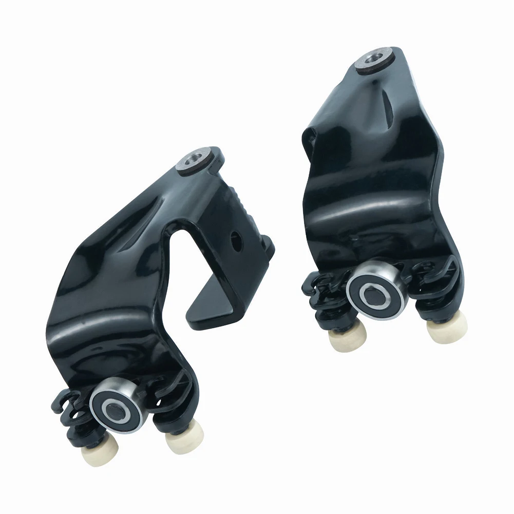 

1 Pair Metal Durable Door Roller Easy Install Center Mount Sliding Car Accessories Spare Part Left+Right Black Reliable
