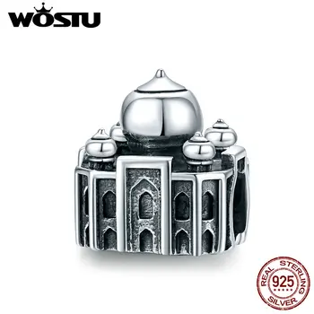

WOSTU 925 Sterling Silver Taj Mahal DIY fine beads Fit Original Charm Bracelet Jewelry making