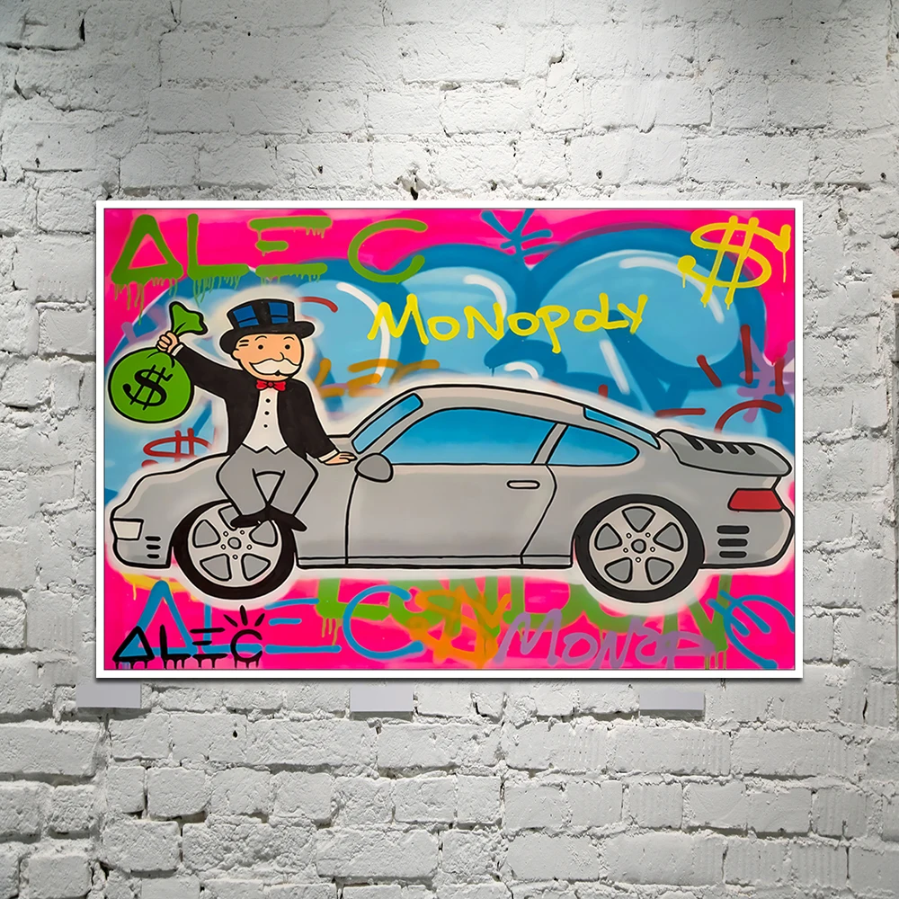 

Alec Monopolies PJ Fly HD Wall Art Canvas Poster And Print Canvas Painting Decorative Picture For Office Living Room Home Decor