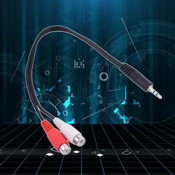 Универсальный переходник для наушников с разъемом 3,5 мм и штекером 2 RCA