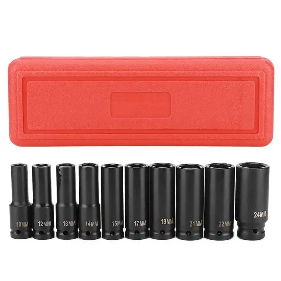 £15.04 10pcs 01 Feb Inch Deep Impact Socket Tool Set 6 Point