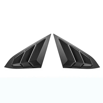 

ABS Plastic Rear Window Louver Covers No drilling Rear Side Matte Black