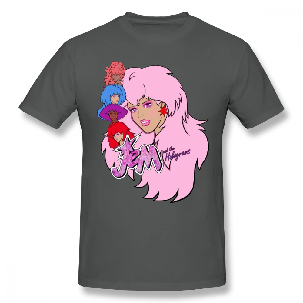 Джем футболка и голограммы 100 хлопок Футболка большого размера классическом