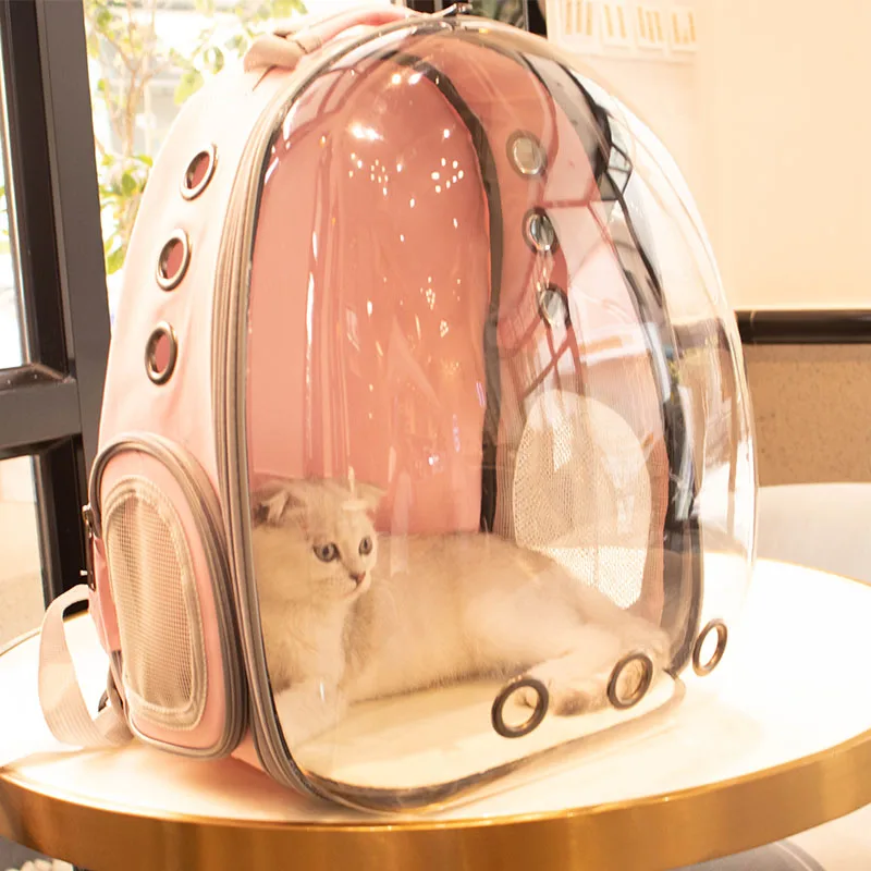 

High Quality Cat Astronaut Outdoor Carrying Breathable Space Capsule Travel Bag Portable Transparent Pet Carrier Dog Backpack