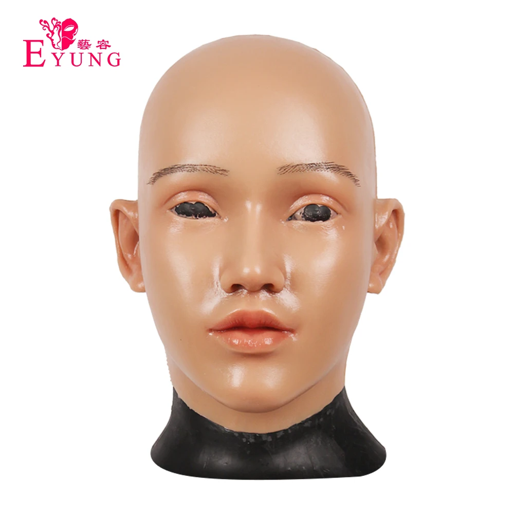 

Eyung 1 Pc Young Female Realistic Silicone Masks Adult Game Prop Role Playing Men To Female Masquerade Party Mask