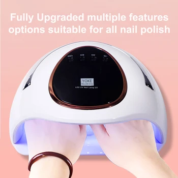 

86W LED Nail Lamp Nail Dryer Dual hands 45PCS LED UV Lamp For Curing UV Gel Nail Polish With Motion Sensing Manicure Salon Tool