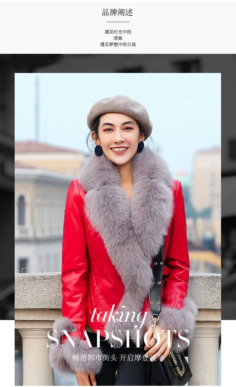 genuine sheepslin leather jacket for women (2)