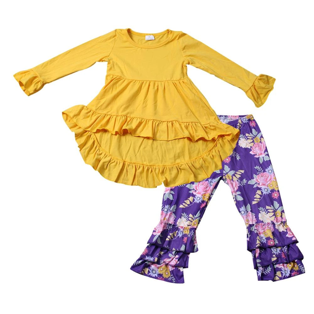 mustard color baby girl dress