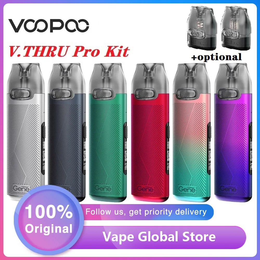 Оригинальный VOOPOO V.THRU Pro Pod Vape Kit аккумулятор 900 мАч 3 мл V THRU картридж 0.7 Ом/1 2 Ом