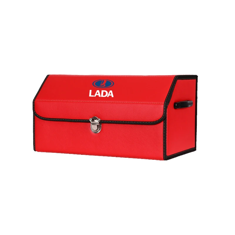 

Car Trunk Organizer Box Storage Bag Auto Trash Tool Bag PU Leather Folding Cargo Storage Stowing Tidying for LADA