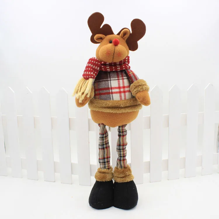 Куклы Санта-Клауса, подарки на год, день рождения для друзей, влюбленных, семейные рождественские украшения для дома, выдвижная стоящая игрушка, Natal - Цвет: elk 150