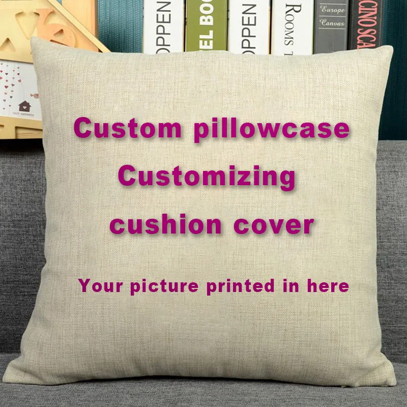 

Peronalized your image here printed custom cushion cover Wedding gifts Pets Personal Photos home decorative pillow case 45x45cm