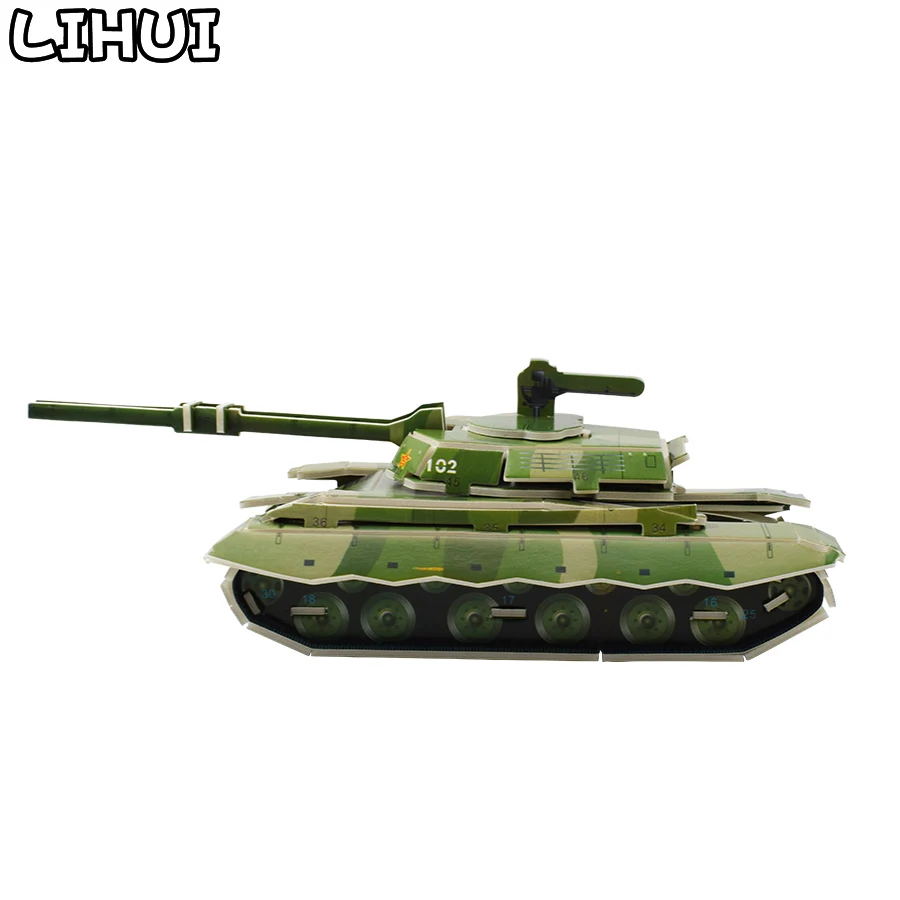 Военный танк 3D DIY Головоломка модель сборки бумажный пазл игрушки для детей ребенок для раннего развития игрушки забавные подарки