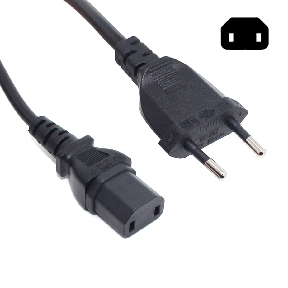 Универсальный 2 зубец штекер для IEC320 C17 переходник с внутренней резьбой AC