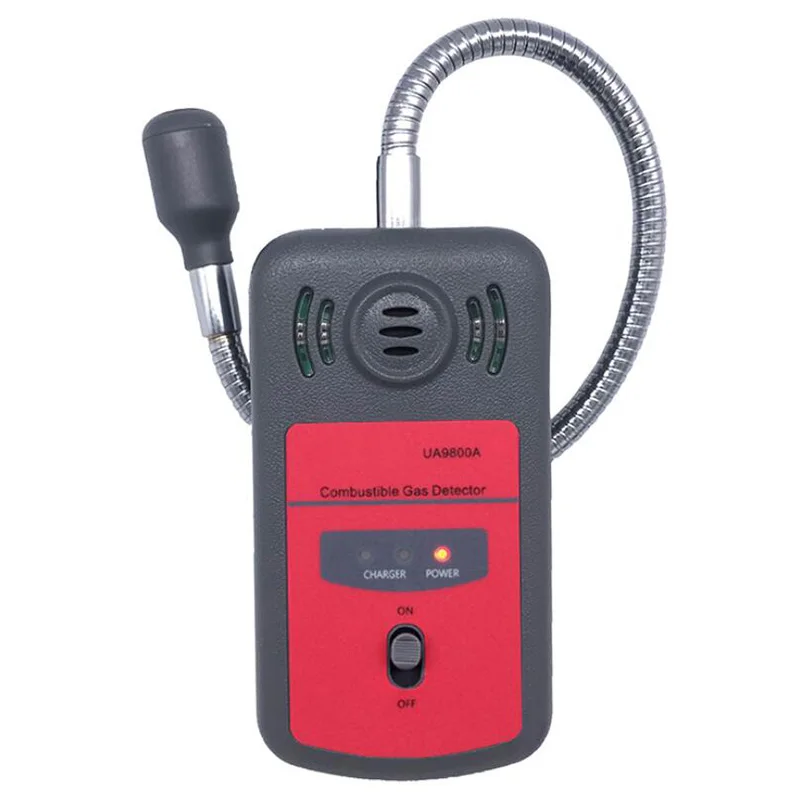 

UA9800A Combustible Gas Detector Monitor Portable Odor Gas Leak Meter Gas Analyzer Alarm 0-99%