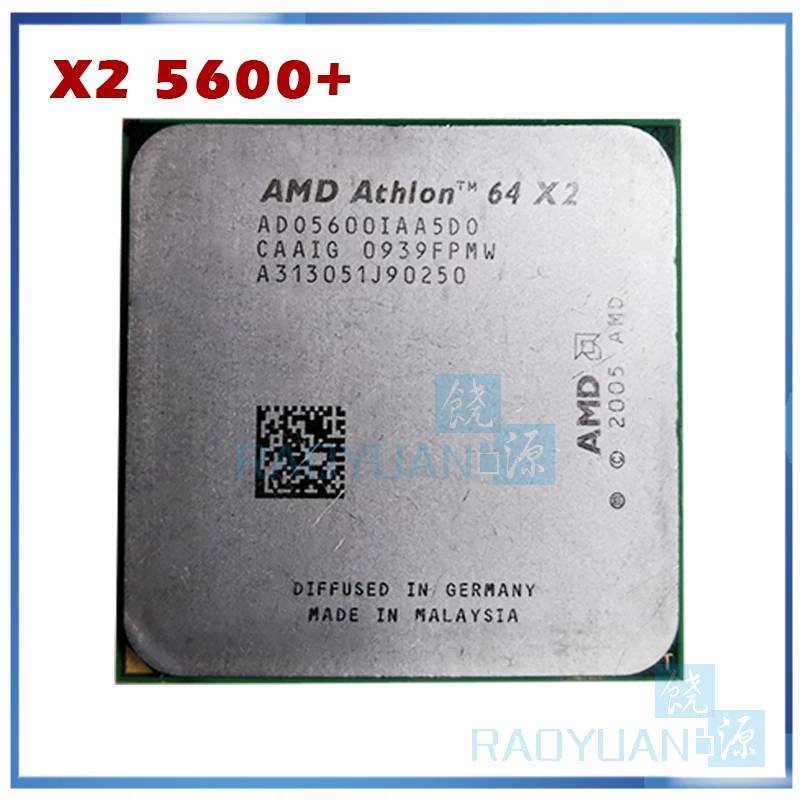 Процессор AMD Athlon X2 5600 + 2 9 ГГц ADO5600IAA5DO двухъядерный процессор Socket AM2 940pin | Компьютеры