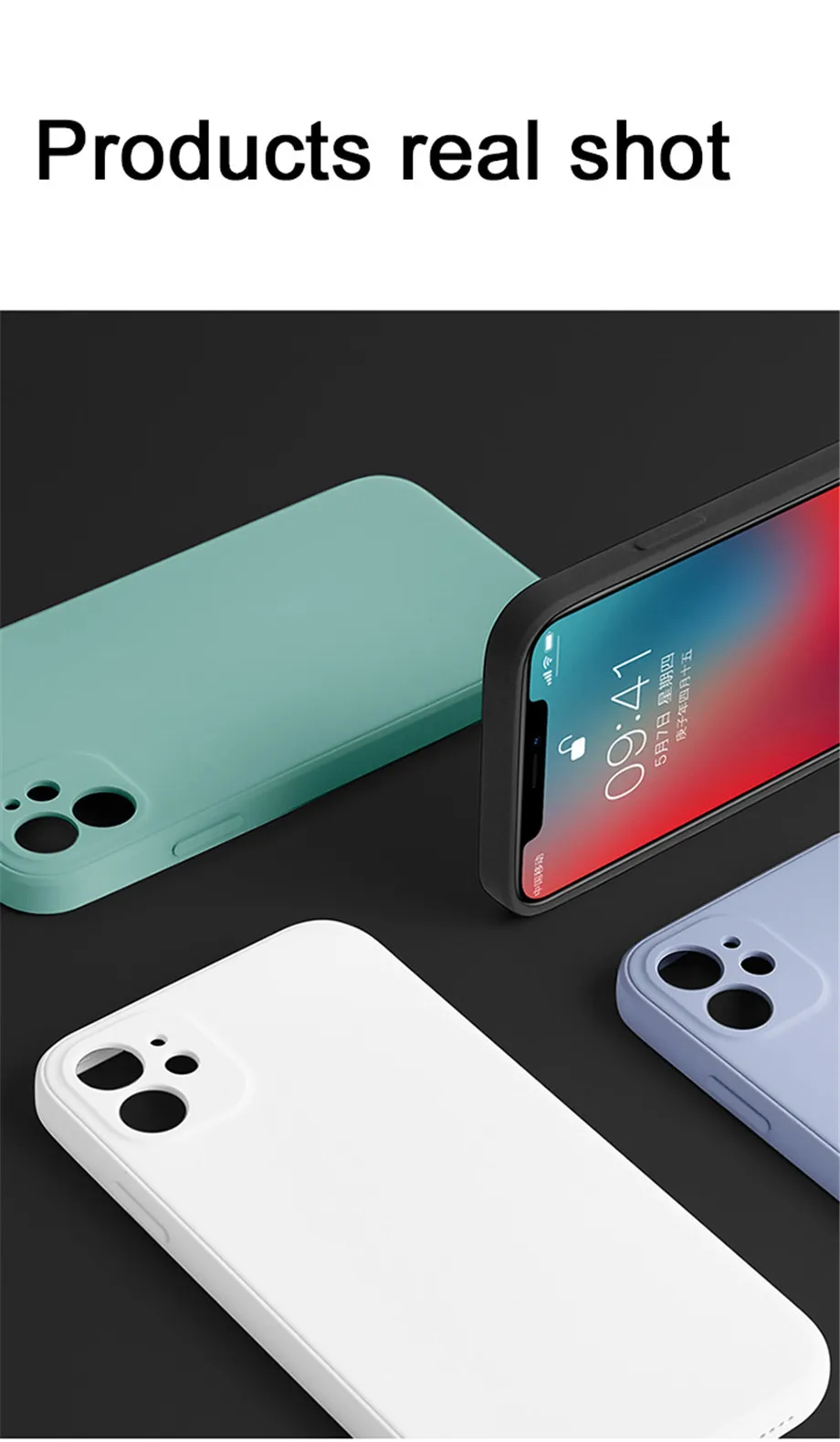 iphone 8 leather case Luxury Original Liquid Silicone Phone Case For iPhone 12 11 Pro Max Mini XS X XR 7 8 6 Plus SE Thin Soft Candy Square Back Cover case for iphone 8