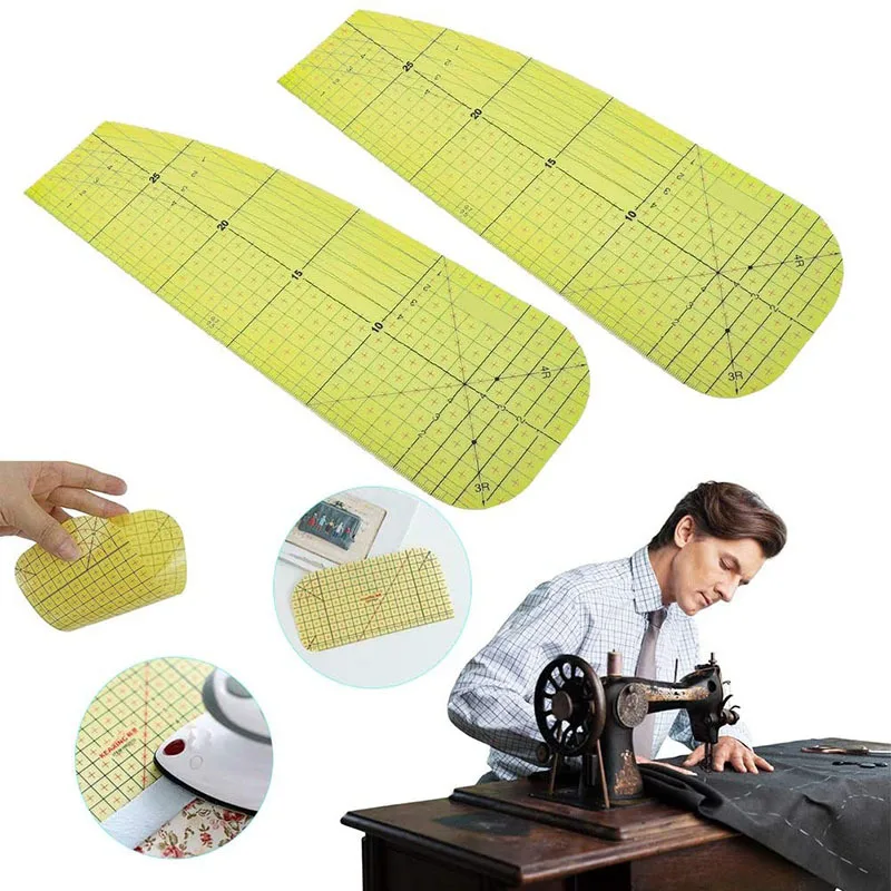 Ironing Ruler Patchwork Tailor Craft DIY Sewing Supplies Heat-Resistant Clothing Making Household Ironing Tool Measuring Tool