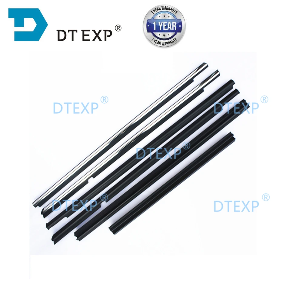 Window Glass Rubber for Lancer Ex Sealing Rubber for Lancer Gt Glass Protect Rubber Inner and Outside for Evo 10 X chrome black