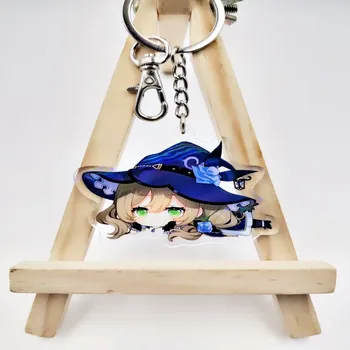 

Anime Game Genshin Impact Acrylic Keychain Delicate Craft Lisa Key Chain Delicacy Bag Pendant Small Trinket Key Ring Gift