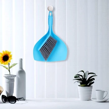

Portable Mini Hand Broom with Dustpan Set for Floor Sofa Desk Keyboard Car OCT998
