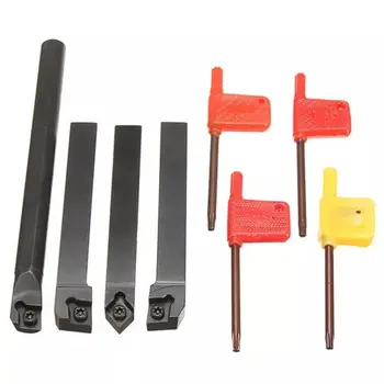 

4pcs 12mm SCLCR1212H09 SCLCL1212H09 SCMCN1212H09 S12M-SCLCR09 Lathe Turning Tool Holder With 10pcs Inserts for CCMT Ins