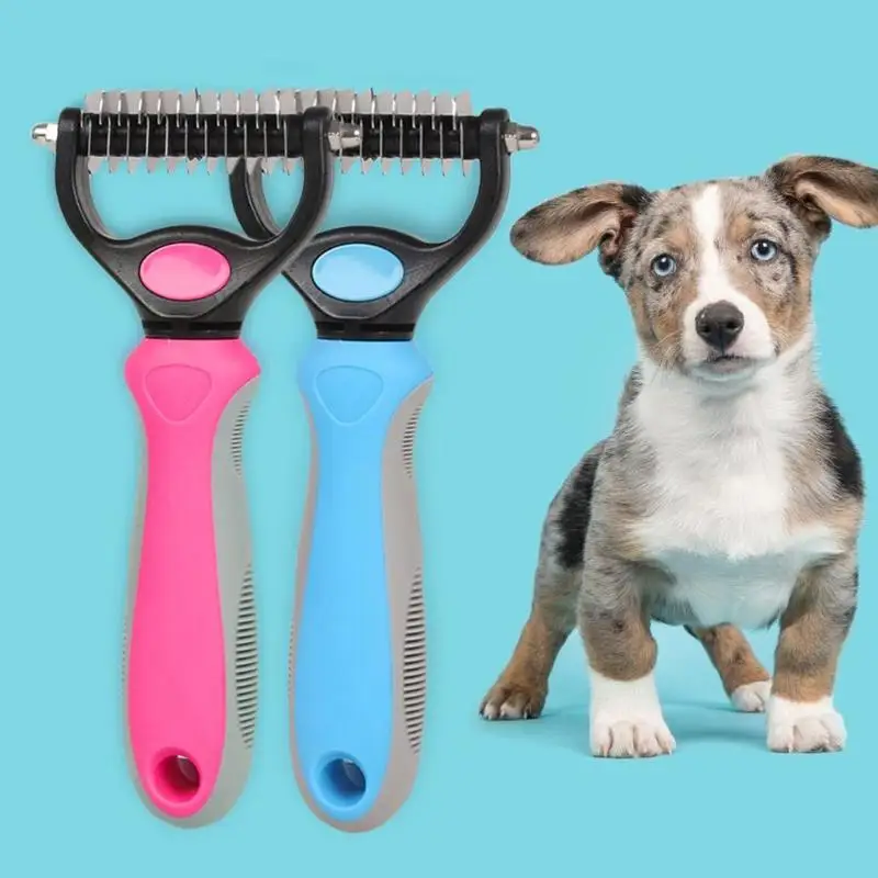 Pet Stainless Steel Trimmer Brush Shedding Tool Comb Safe Hair Removal Grooming Rake Dog Cat Beauty Care Accessories